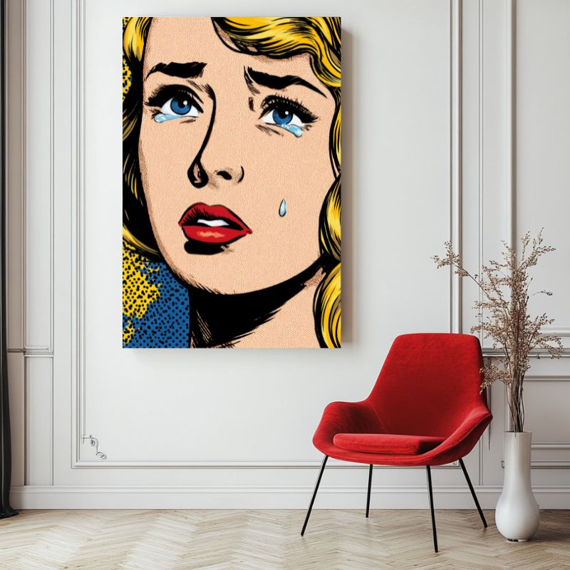 tableau_pop_art_femme_qui_pleure_deco