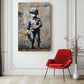tableau_street_art_garcon_enfant_soldat_pacifiste