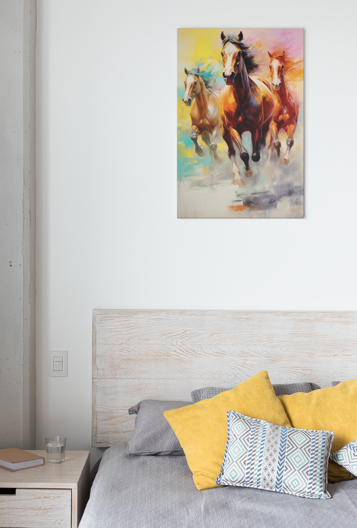 Toile Chevaux Couleur