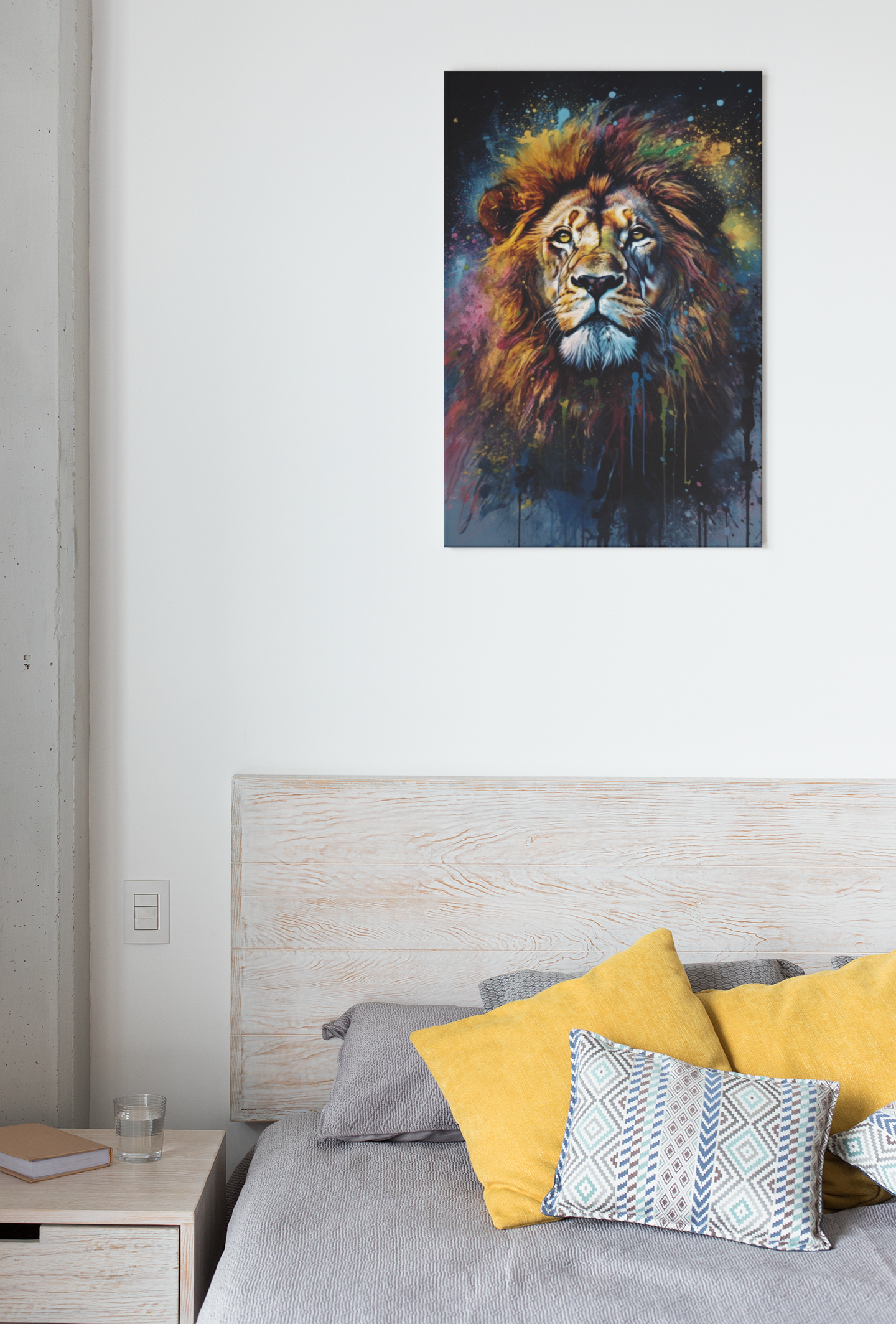 Toile Lion Couleur