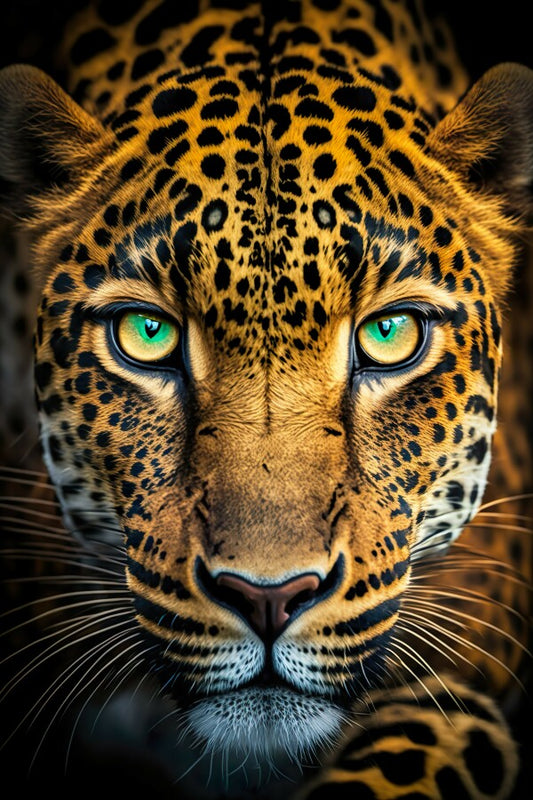 Tableau Leopard Gros Plan