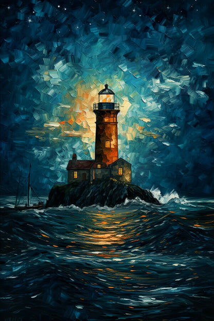 Tableau de Phare en Mer