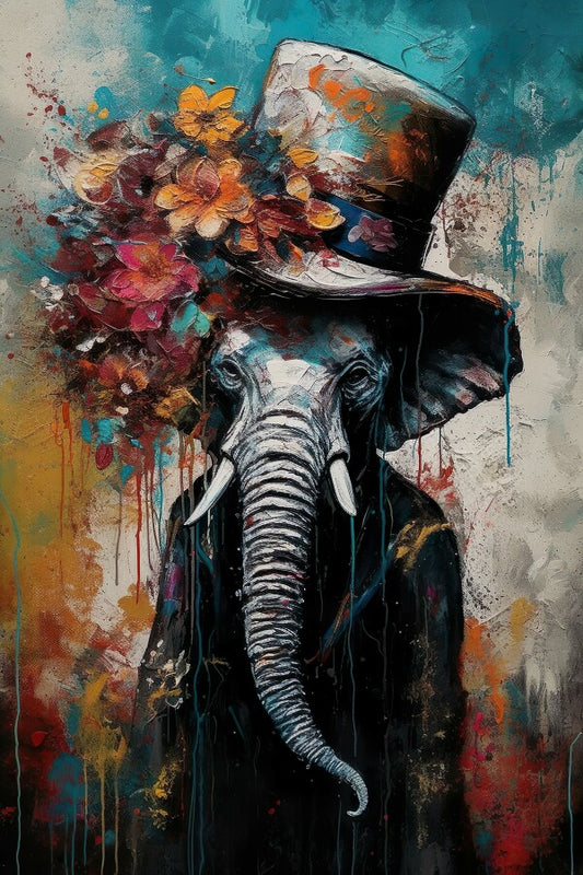 Tableau Street Art Elephant
