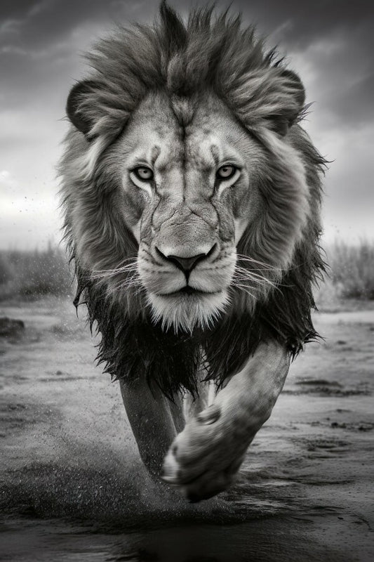 Tableau Photo Lion