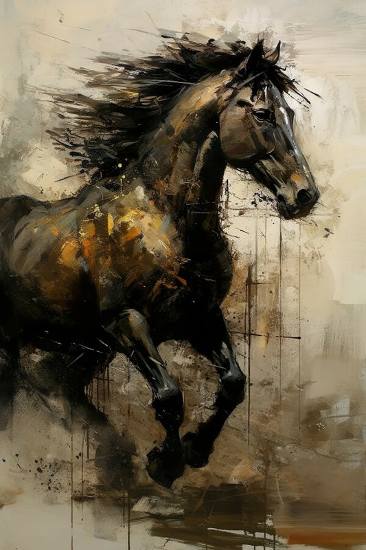 Tableau Cheval Marron