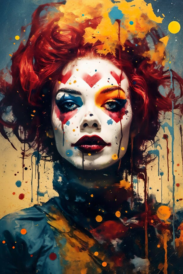 Tableau Femme Clown