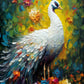 Tableau Paon Blanc