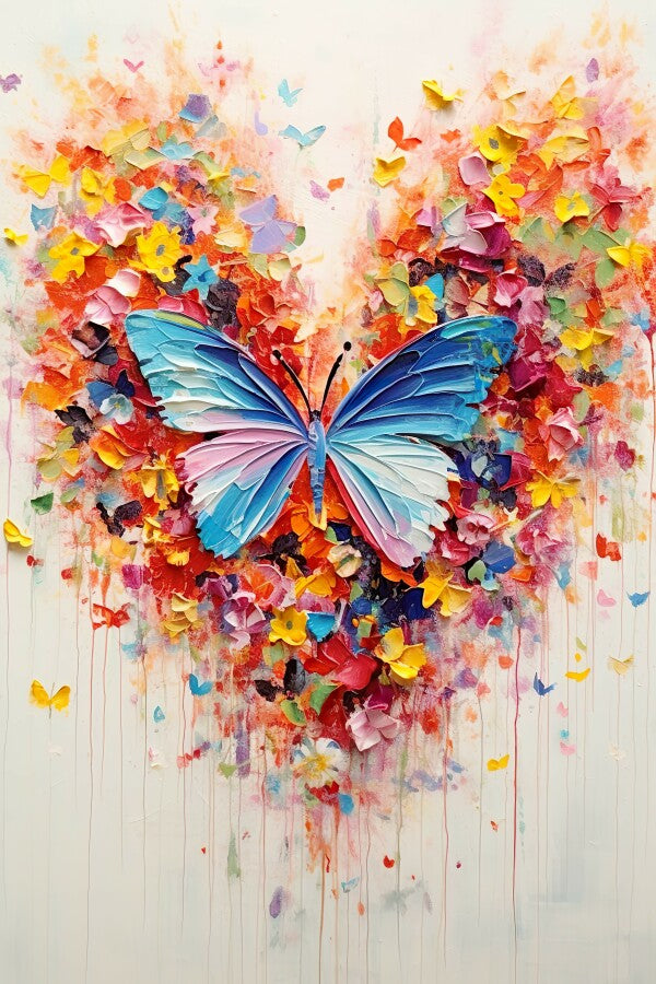 Tableau Papillon Coeur