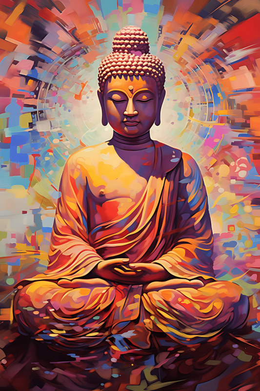 Tableau Bouddha Méditation