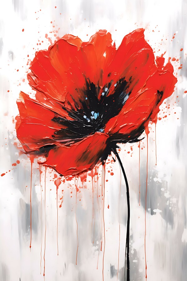 Tableau Fleur Coquelicot