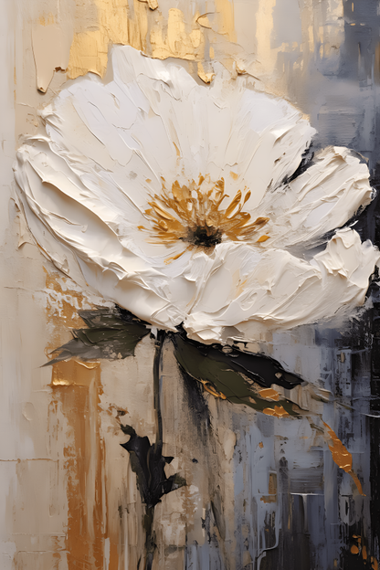 Tableau Coquelicot Blanc