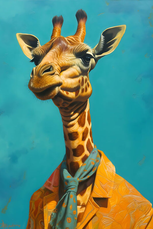 Tableau Girafe Fun