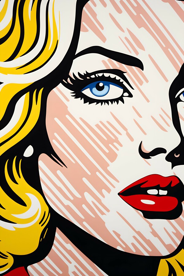 Tableau Pop Art Visage