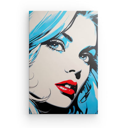 Tableau Toile Pop Art Bleu