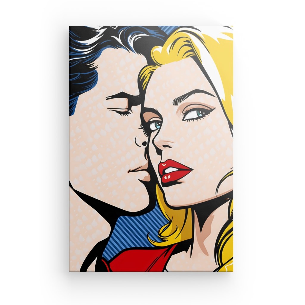 Tableau toile Pop Art Couple