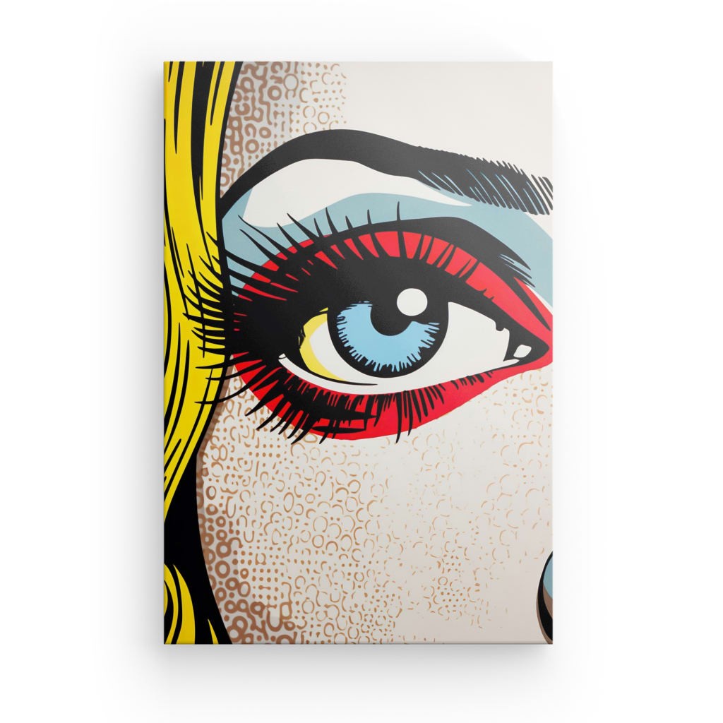 Tableau toile Pop Art Regard