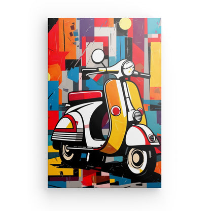 Tableau Toile Pop Art Scooter