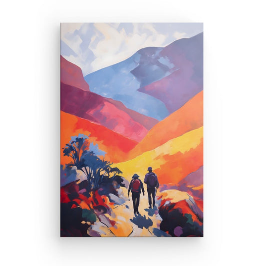 Tableau Montagne En Duo sur les Cimes Colorées