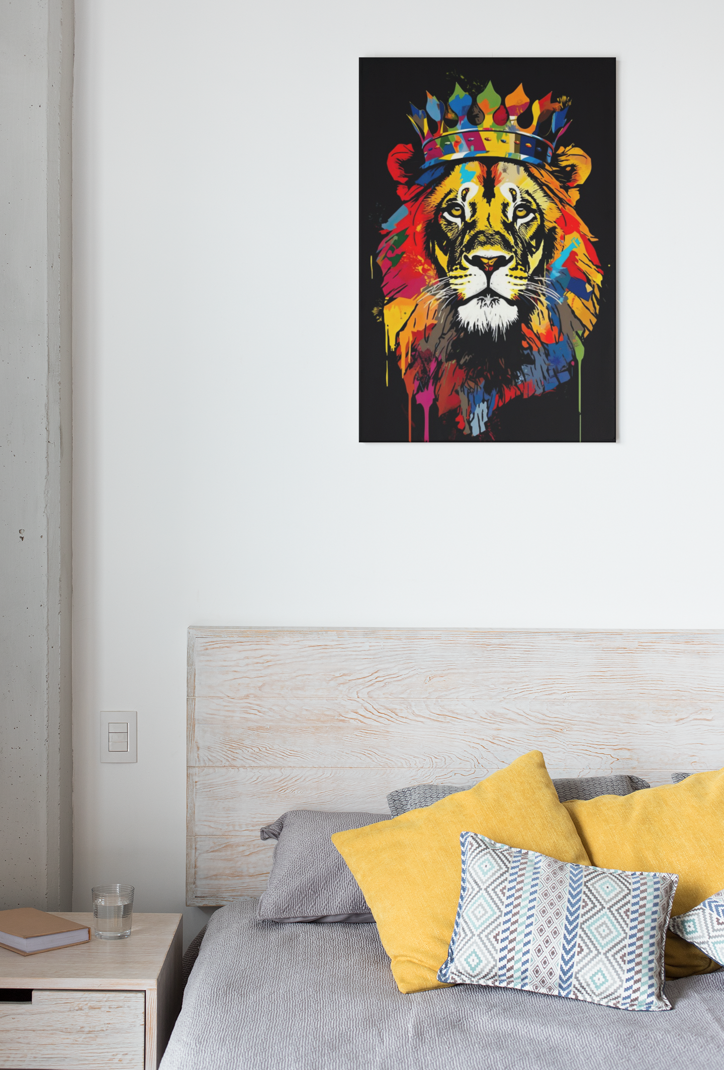 Tableau Lion Pop Art