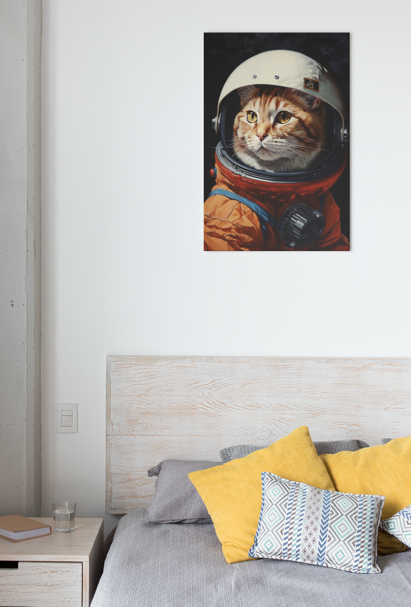 Toile Chat Astronaute