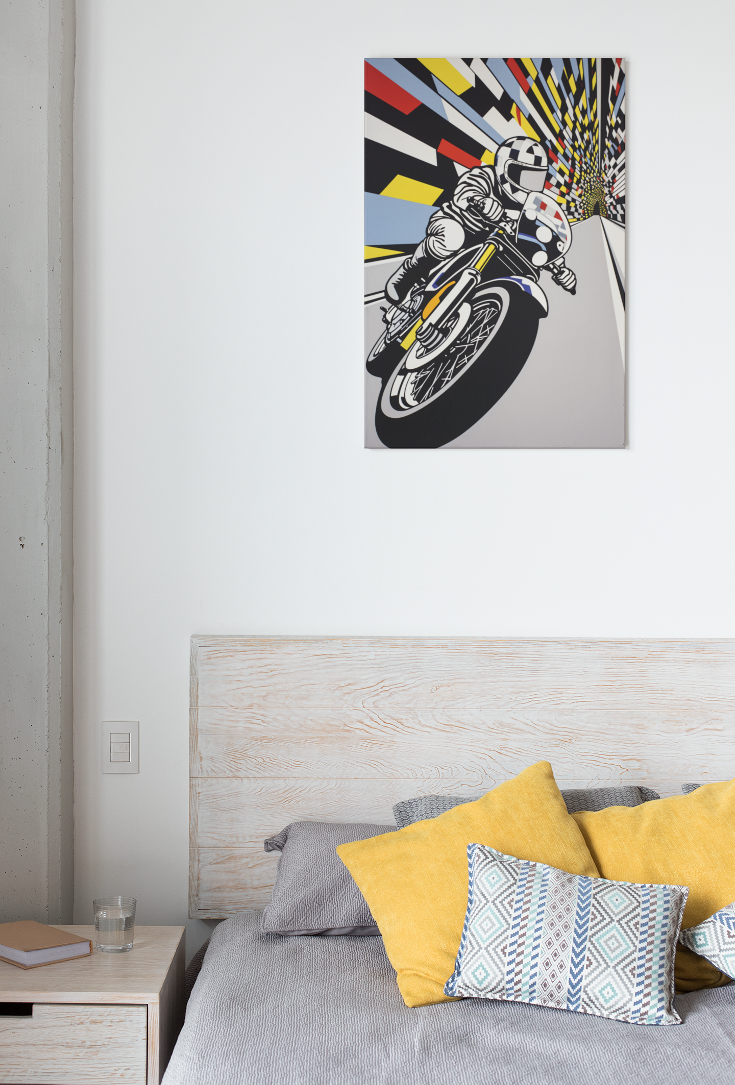 Tableau Pop Art Moto