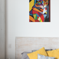 Toile Chat Couleur