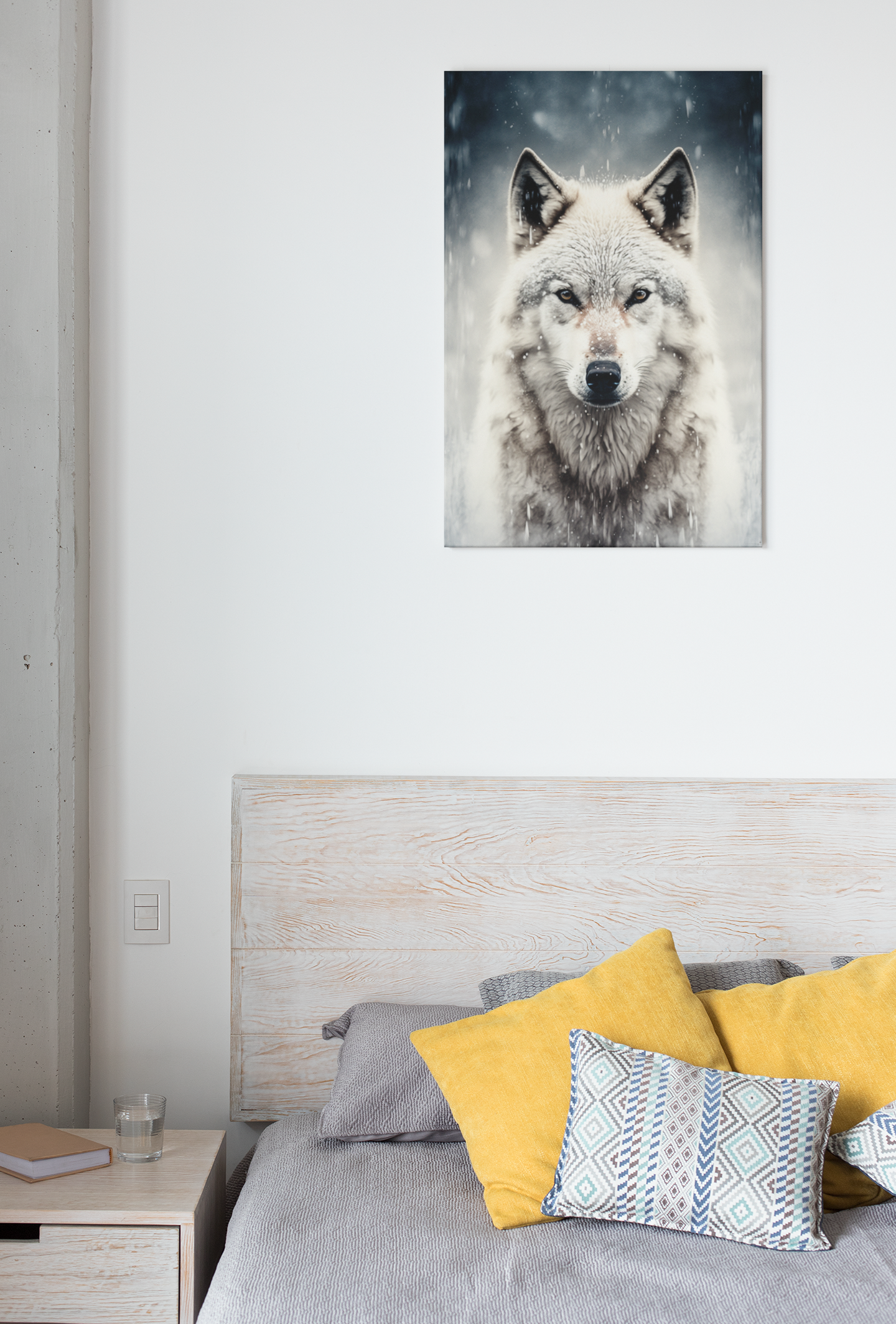 Toile Loup Blanc